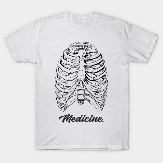 Medicine Anatomy Rips - Medical Student in Medschool T-Shirt by Medical Student Tees